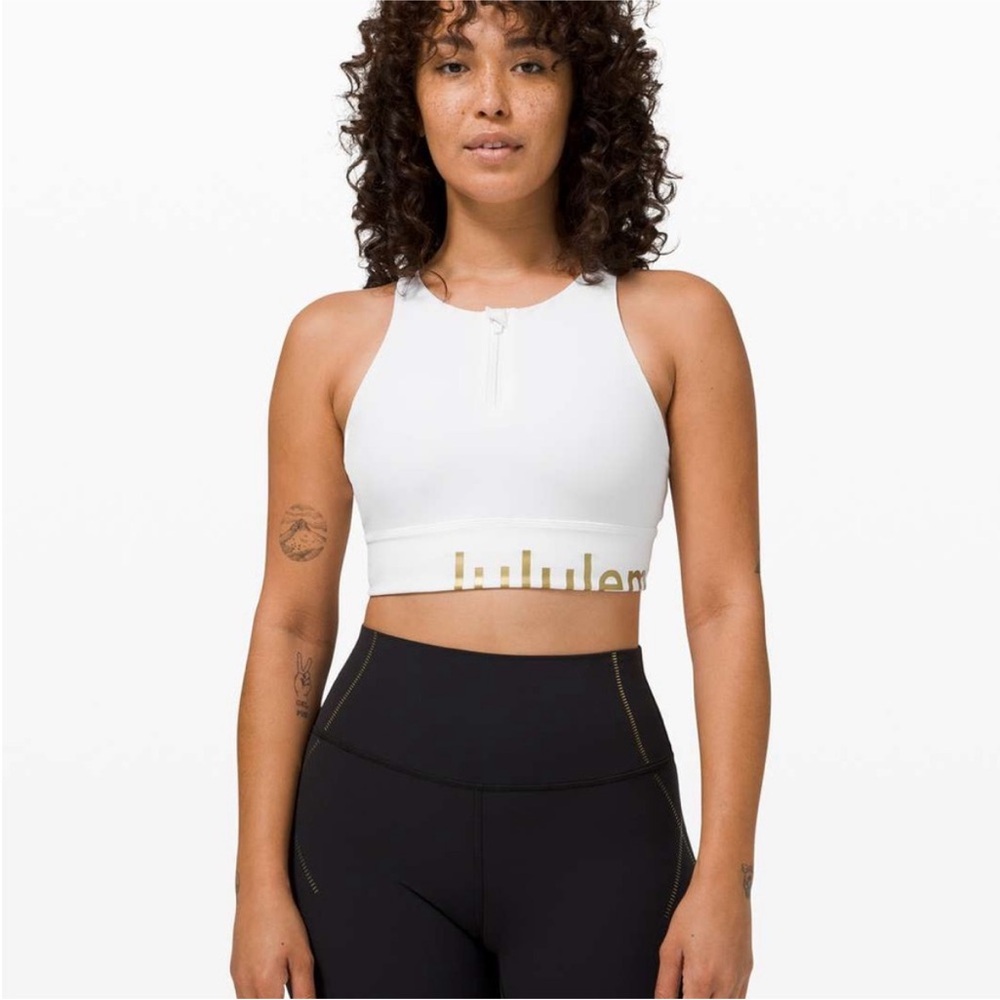 Lululemon Special Edition High Neck Energy Front Zip Longline Sports Bra (8)